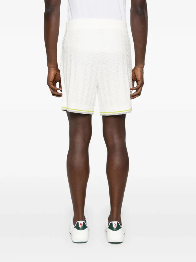 Shorts Bianco Bouclé Tennis Casablanca