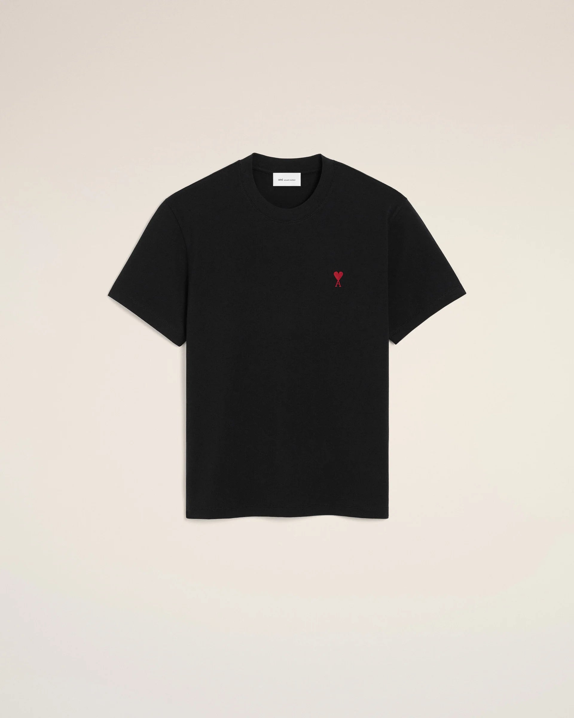 T-Shirt Nera Cuore Rosso Ami Paris