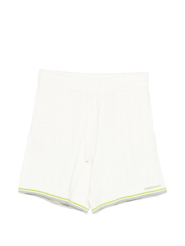 Shorts Bianco Bouclé Tennis Casablanca
