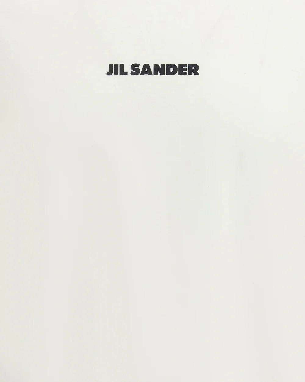 T-Shirt Bianca Scritta Jil Sander