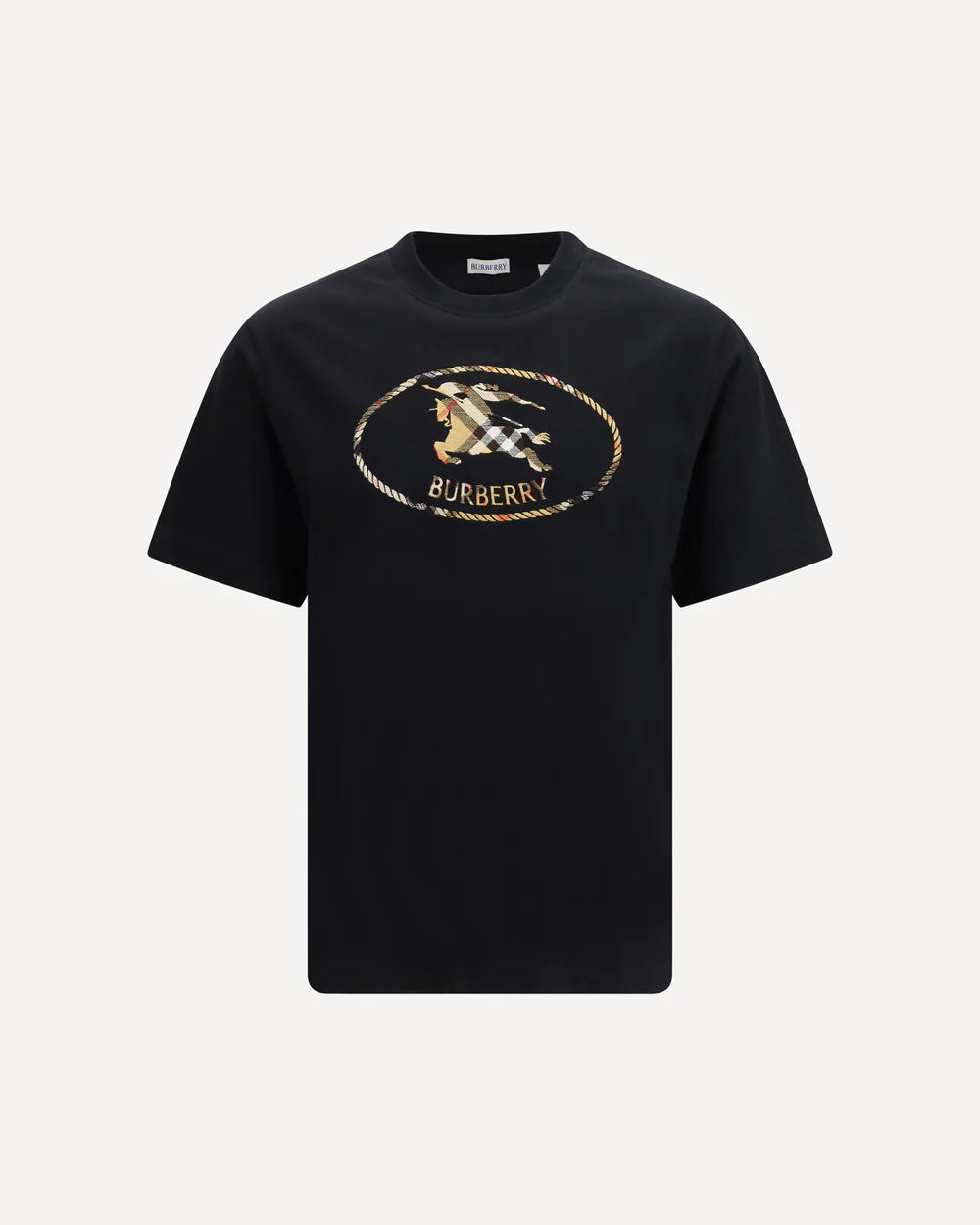 T-Shirt Nera Logo Classic Burberry