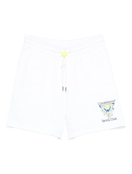 Shorts Bianco Logo Tennis Club Casablanca