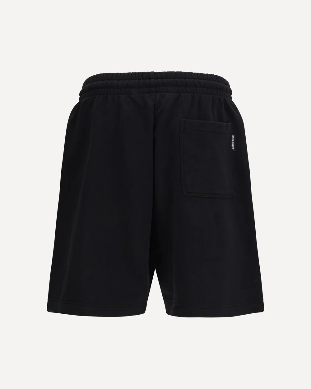 Shorts Nero Scritta Rossa Logo Palm Angels
