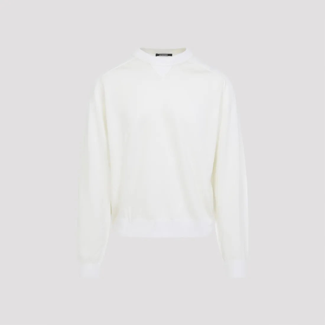 Maglia Bianca in Lana Scritta Retro Jacquemus