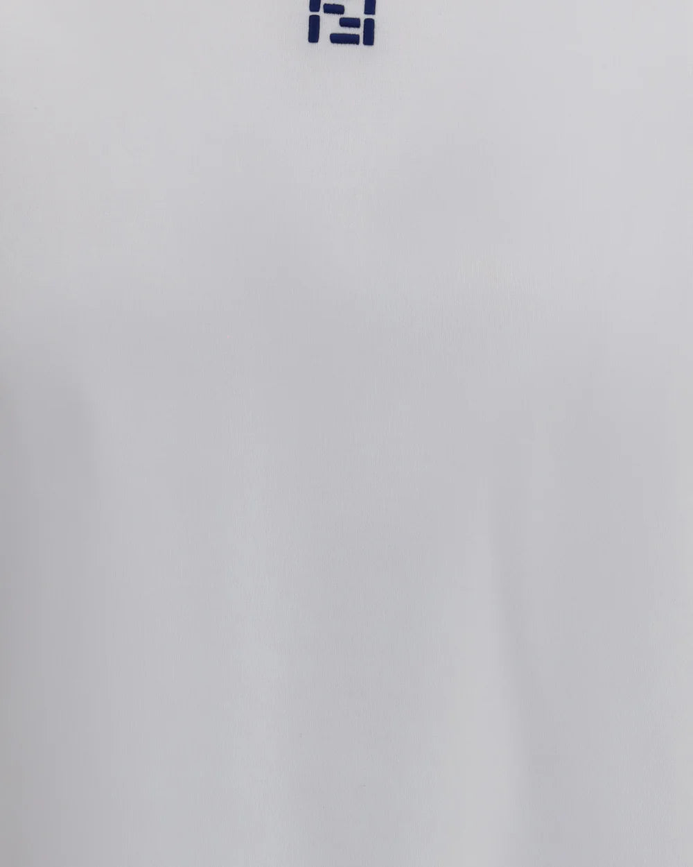 T-Shirt Bianca Logo Ricamato Fendi