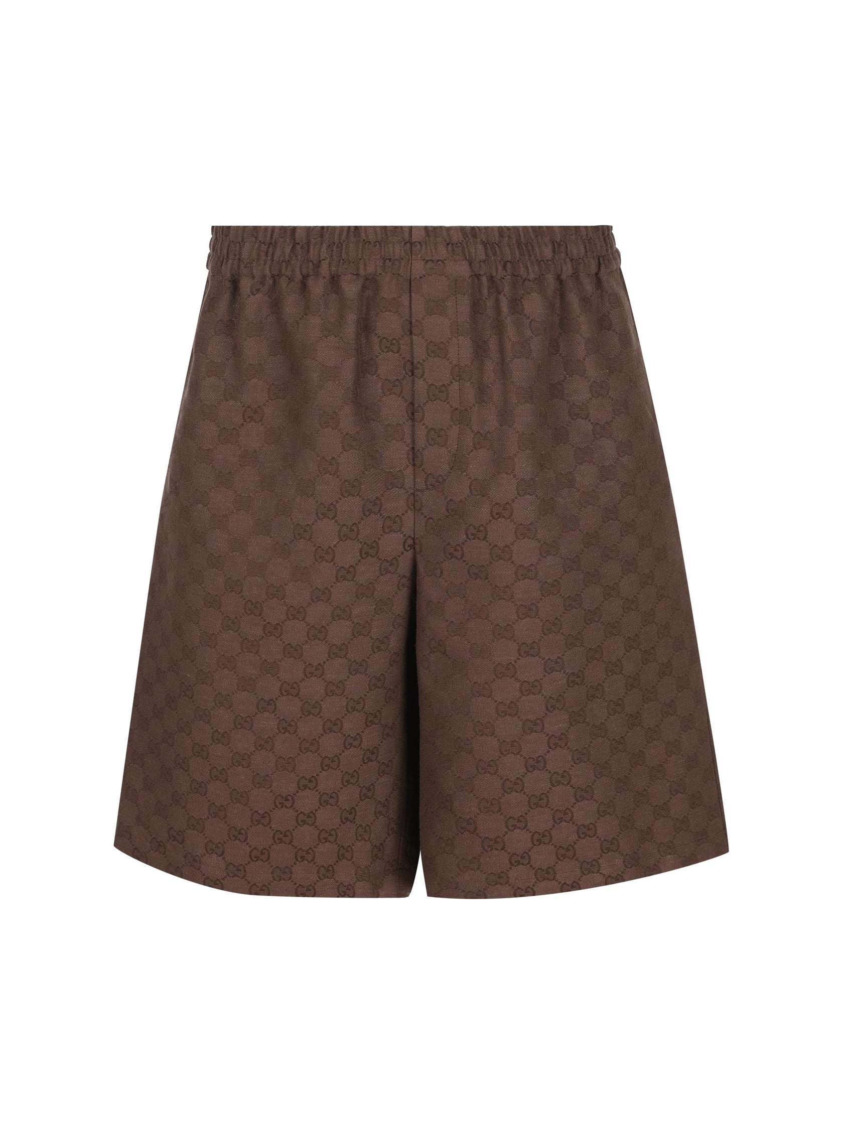 Shorts Marrone Logo GG Gucci