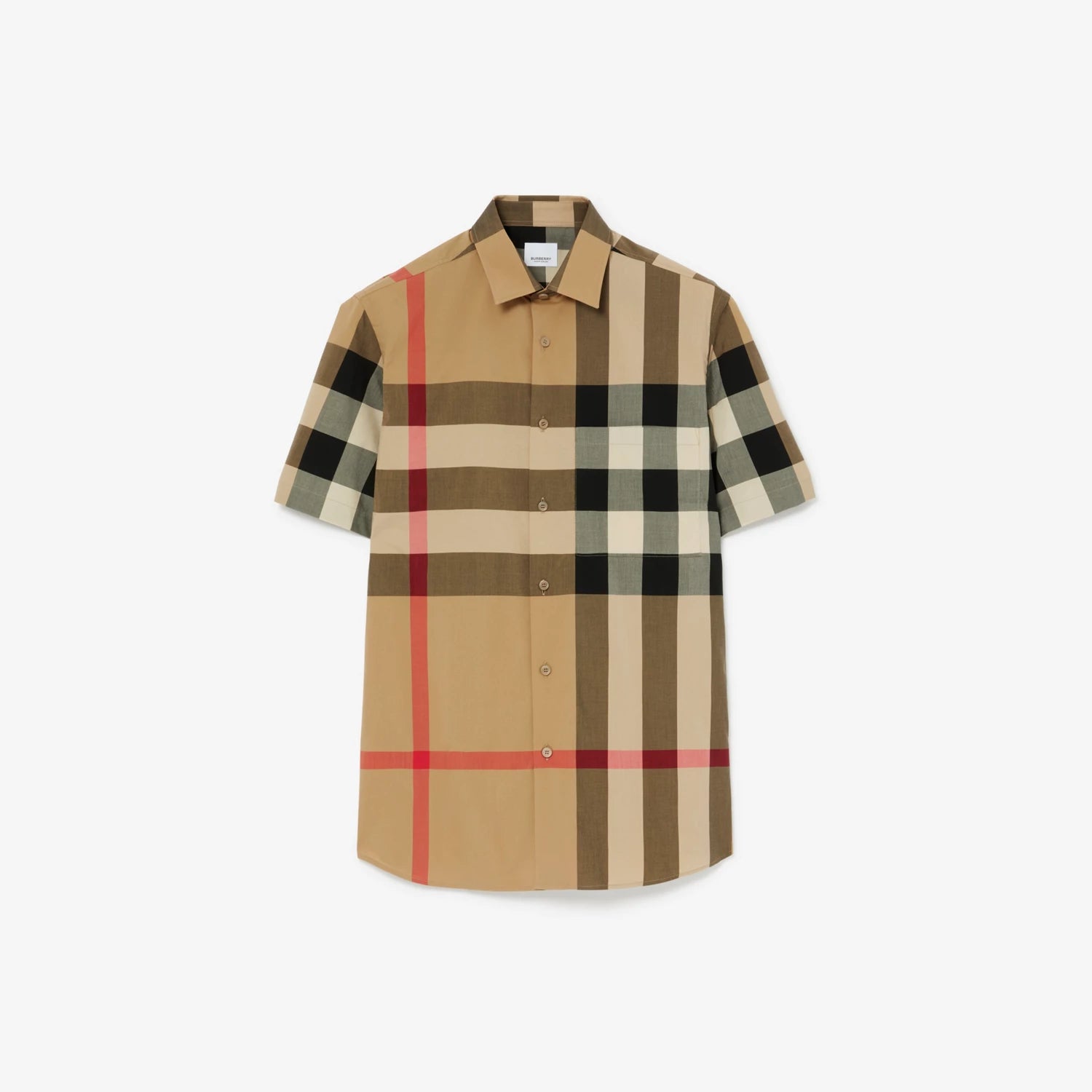 Camicia Check Logo All Over Burberry