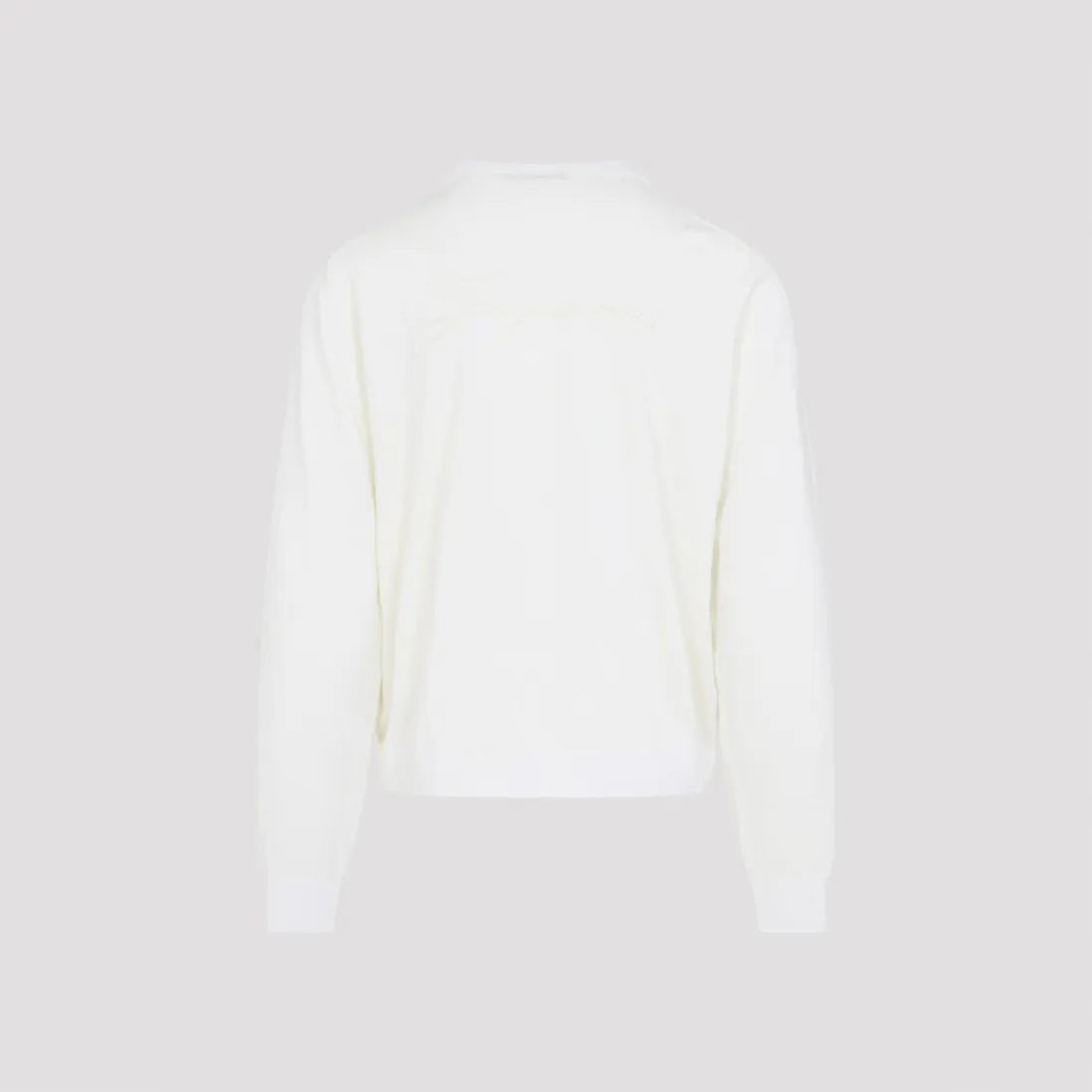 Maglia Bianca in Lana Scritta Retro Jacquemus
