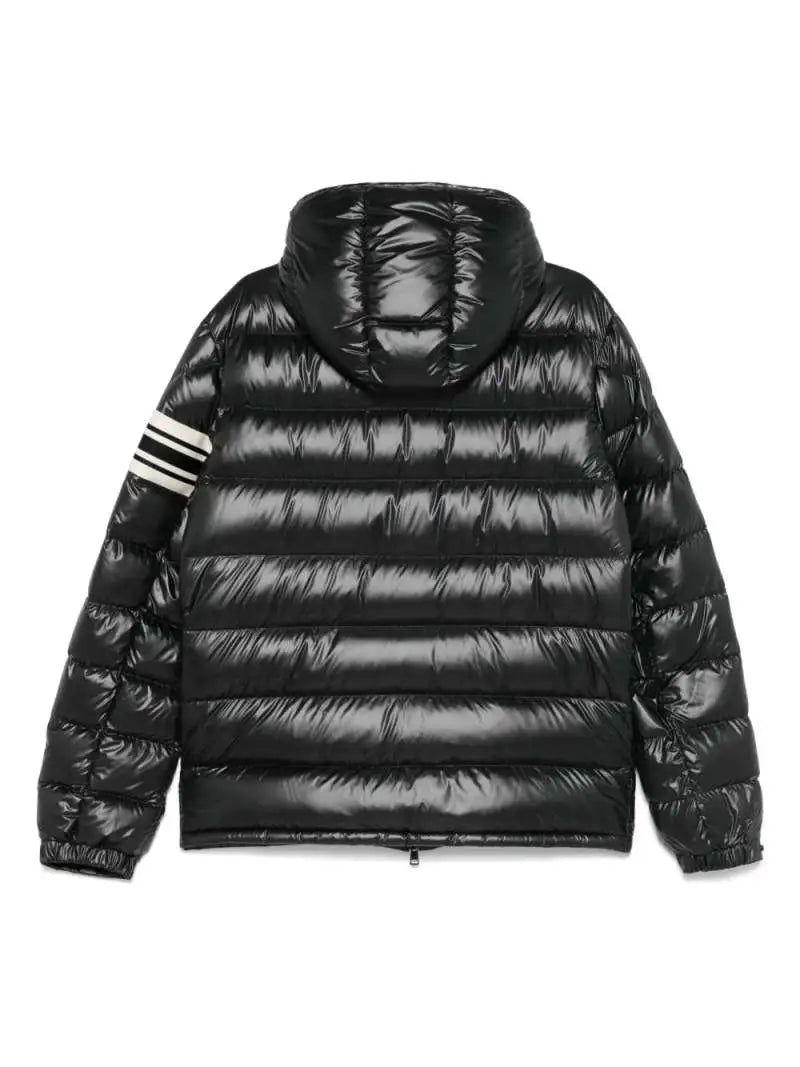 Giubbino Nero Landre Logo Moncler
