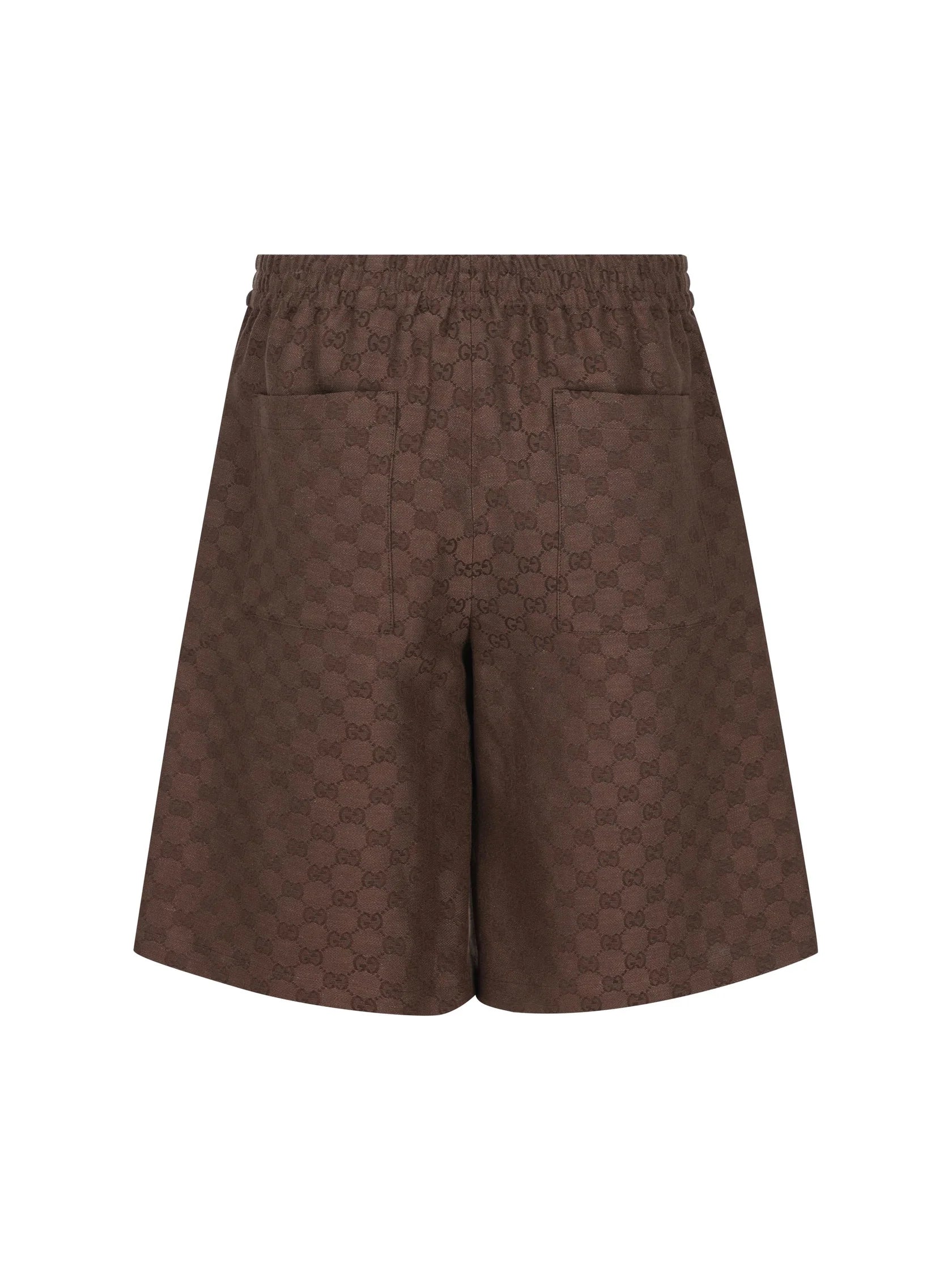 Shorts Marrone Logo GG Gucci