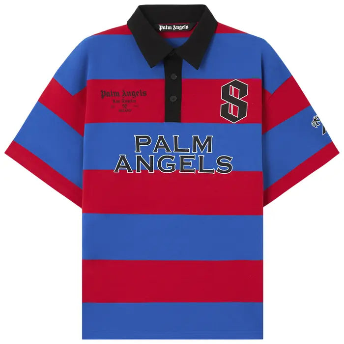 Polo Sport Strisce Palm Angels
