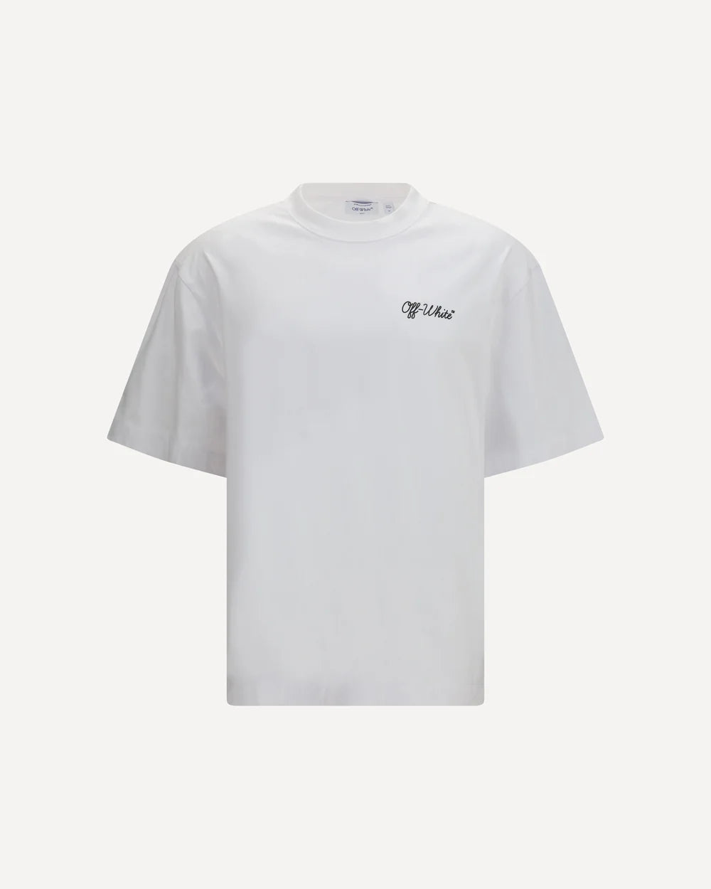 T-Shirt Bianca Script Skate Off White