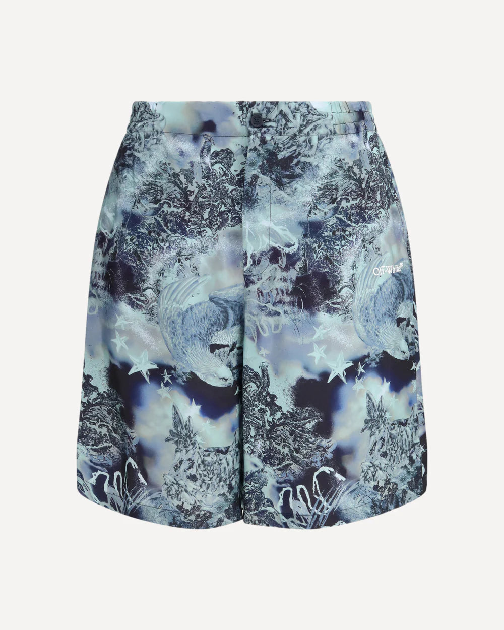 Shorts Multicolor in Seta Off-White