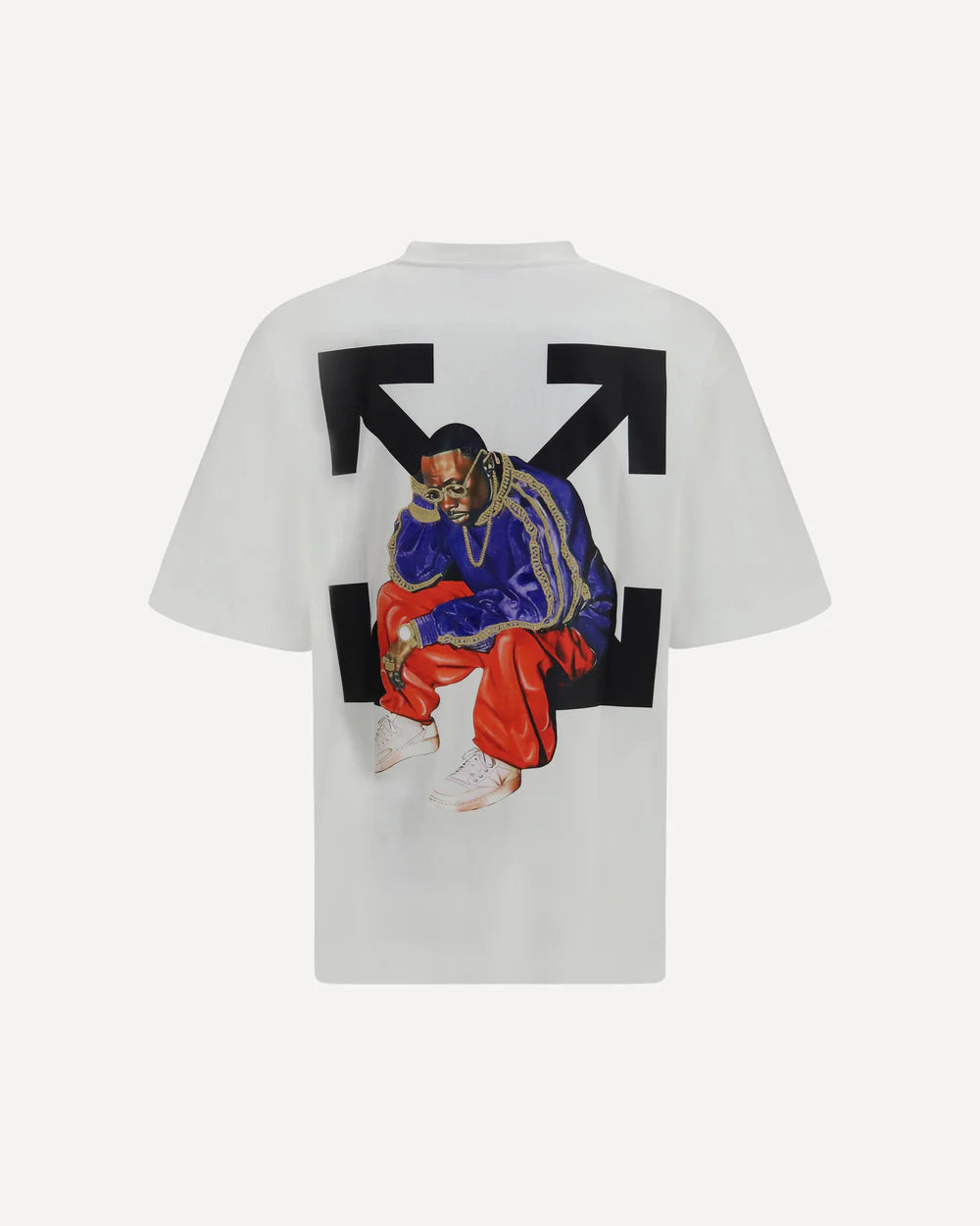 T-Shirt Bianca Thinkman Arrow Skate Off-White