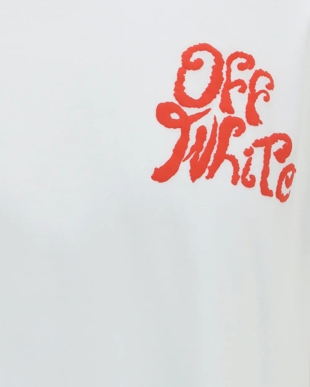 T-Shirt Bianca Logo Petto Off White