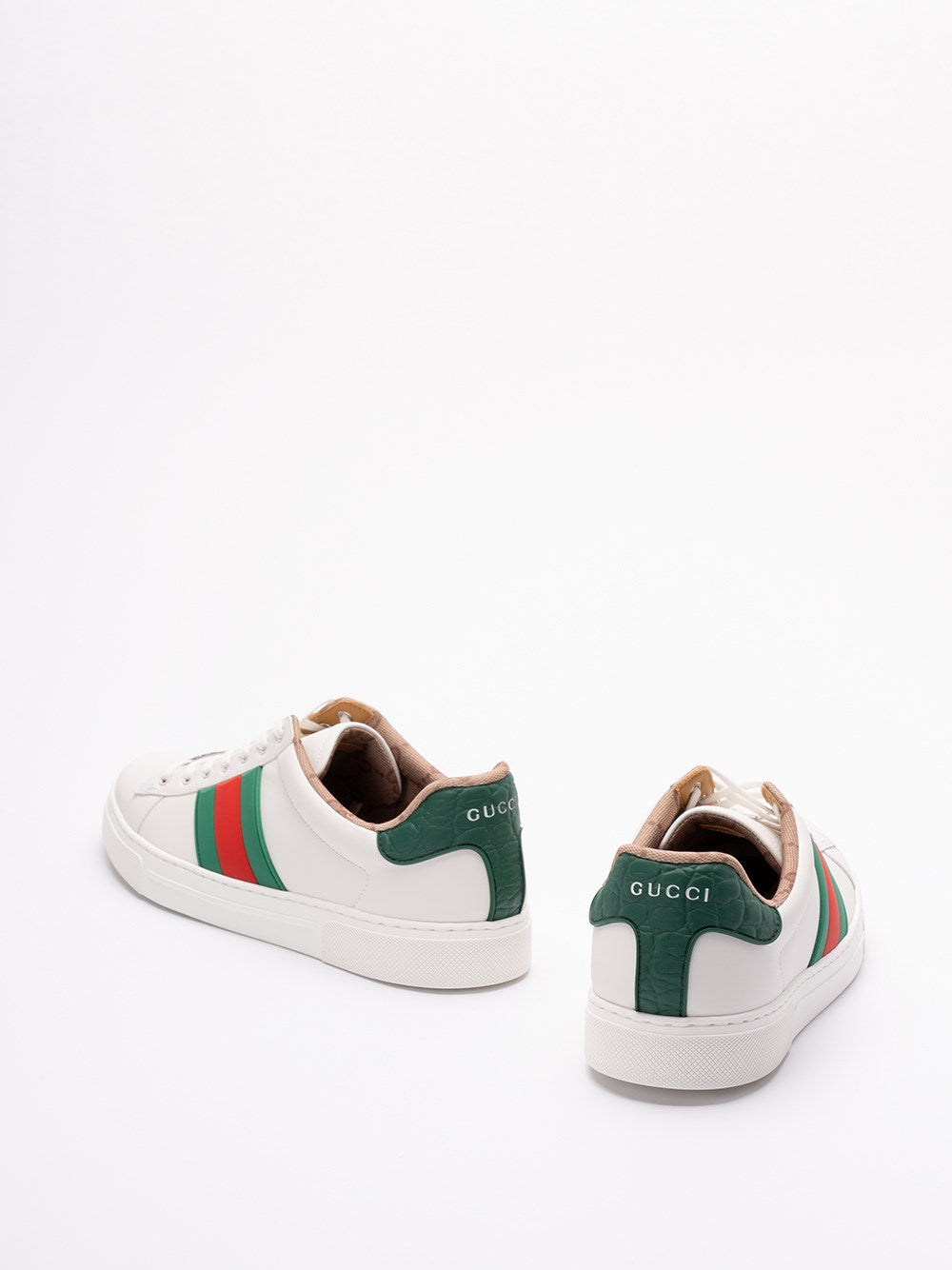 Sneakers Bianca ACE Strisce Gucci