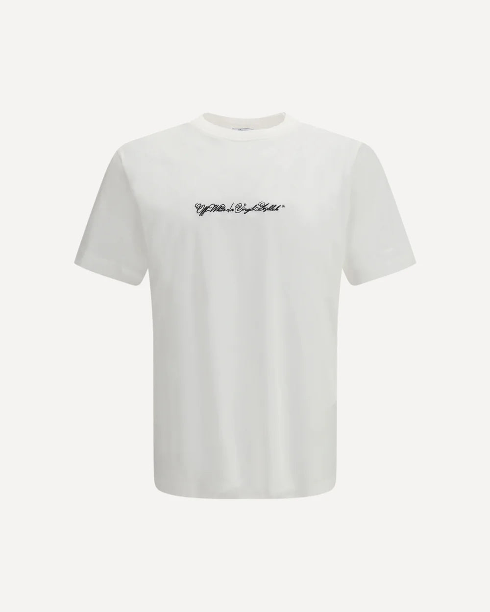 T-Shirt Bianca Script Arrow Off White