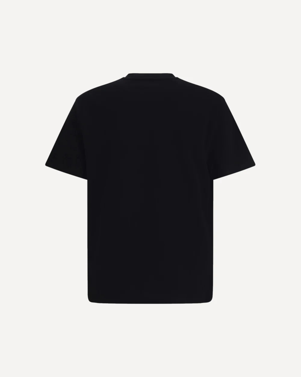 T-Shirt Nera Scritta Petto Jil Sander