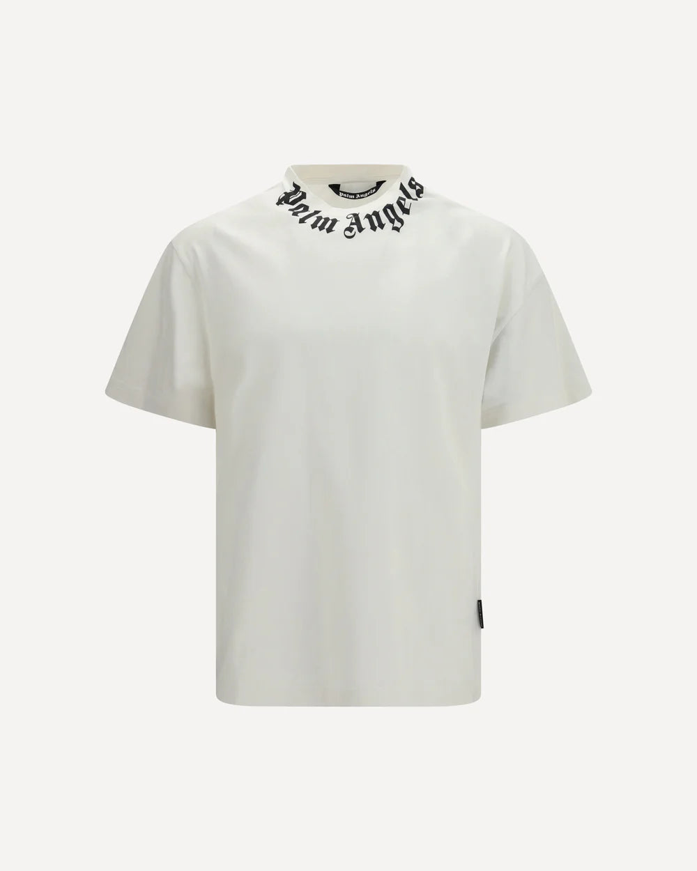 T-Shirt Bianca Logo Collo Palm Angels