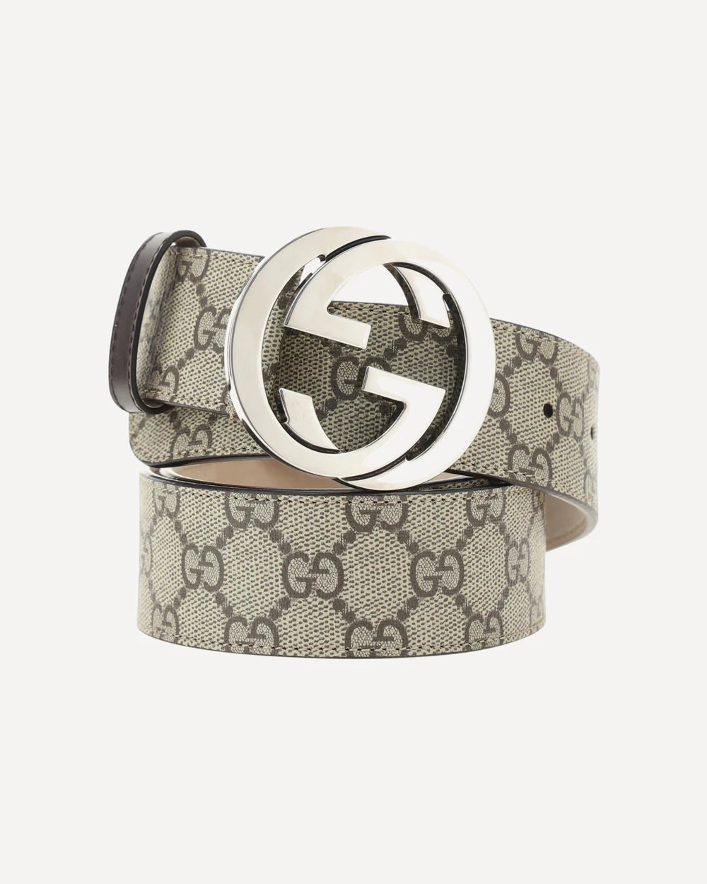 Cintura Beige Logo All Over GG Gucci