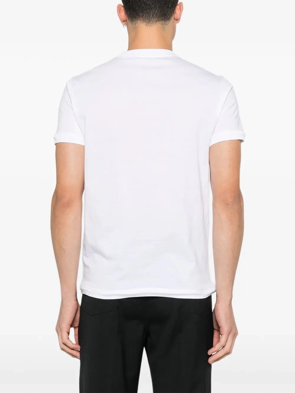 T-Shirt Bianca Logo Petto Prada
