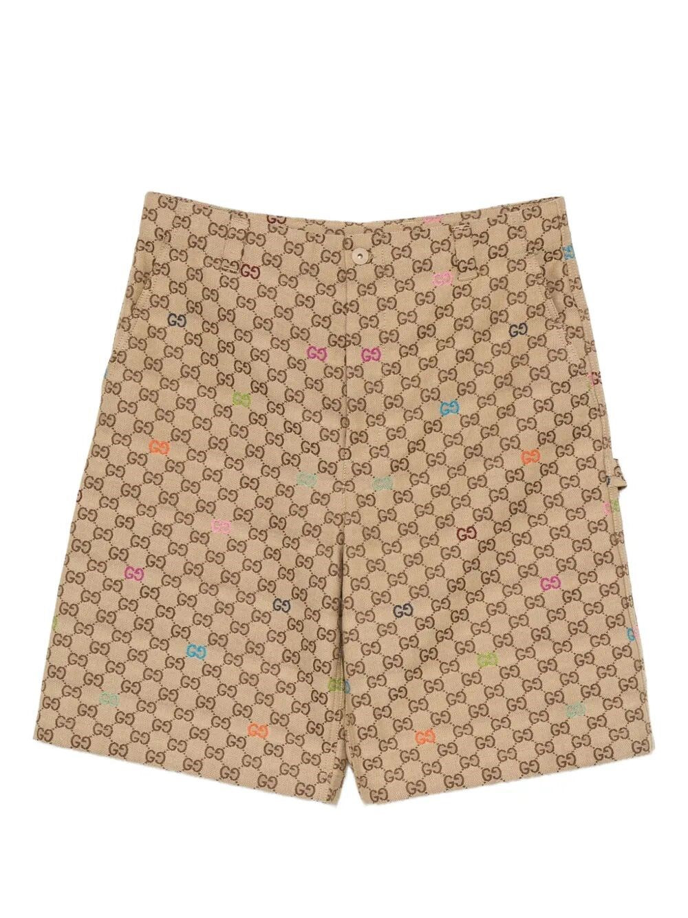 Shorts Logo All Over GG Multicolor Gucci