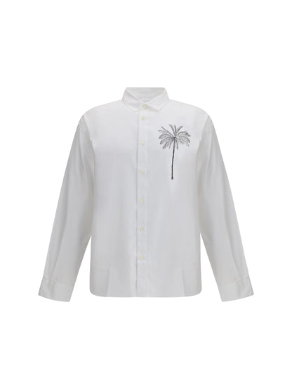 Camicia Bianca Stampa Retro Palma Jacquemus