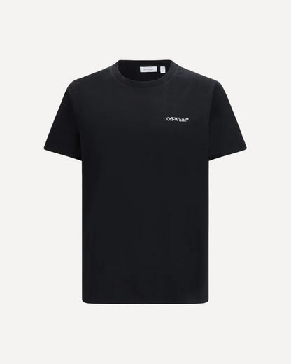T-Shirt Nera Metal Arrow Off White