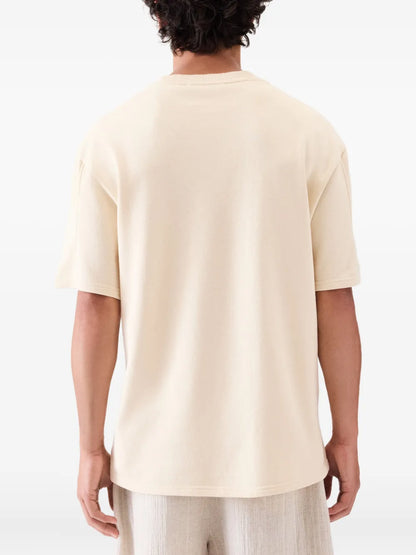 T-Shirt Crema Scritta Jacquemus