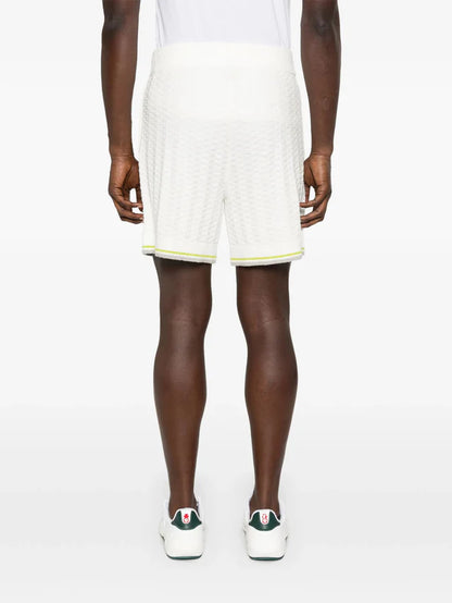 Shorts Bianco Bouclé Tennis Casablanca