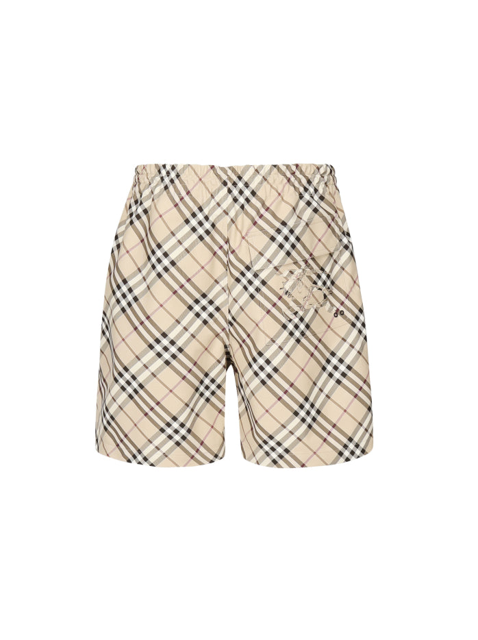 Shorts Logo All Over Check Burberry