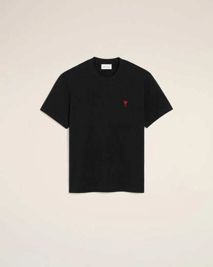 T-Shirt Nera Cuore Rosso Ami Paris