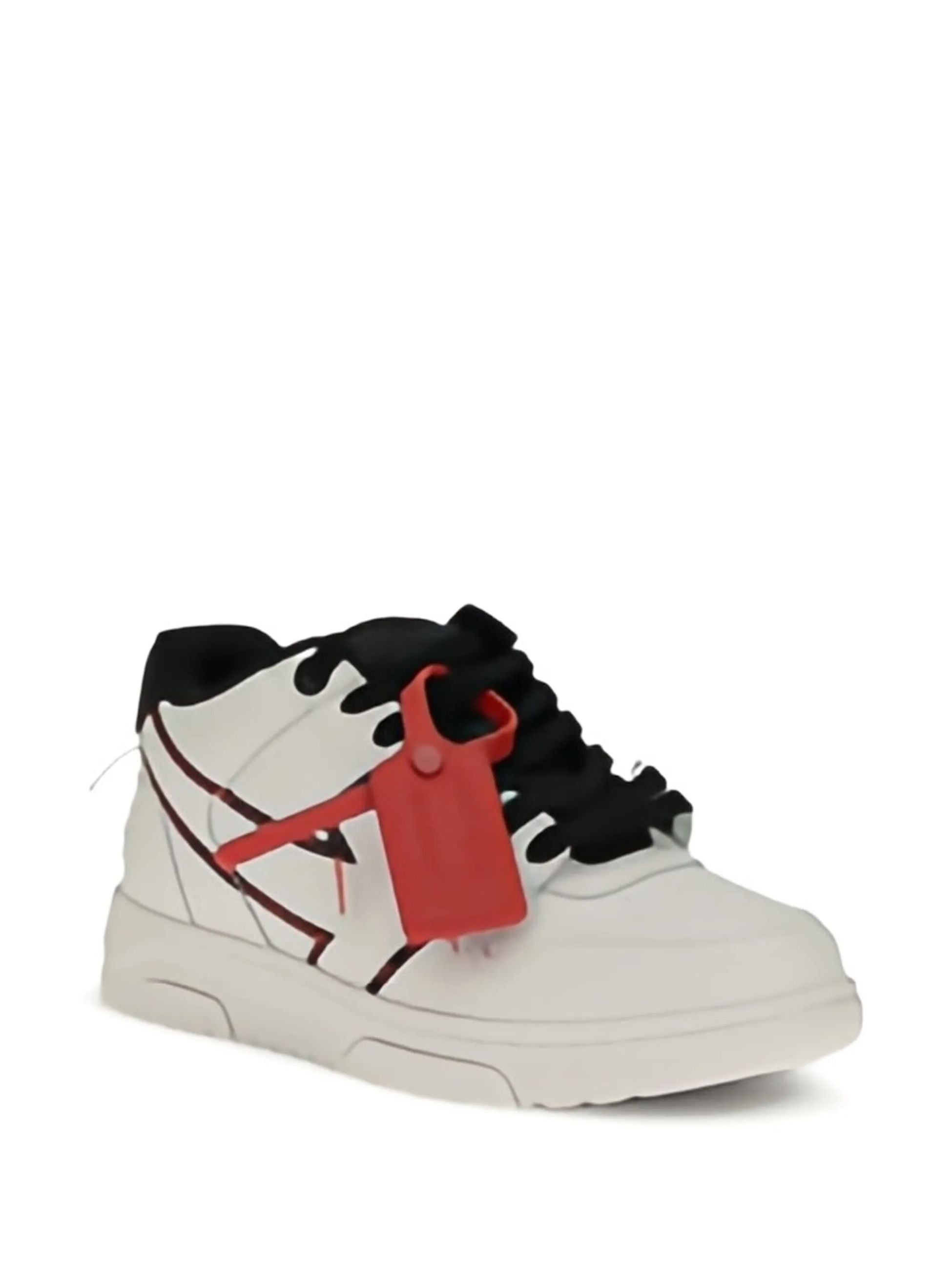 Sneakers Bianche Dettagli Rossi Stiched Arrow Off-White