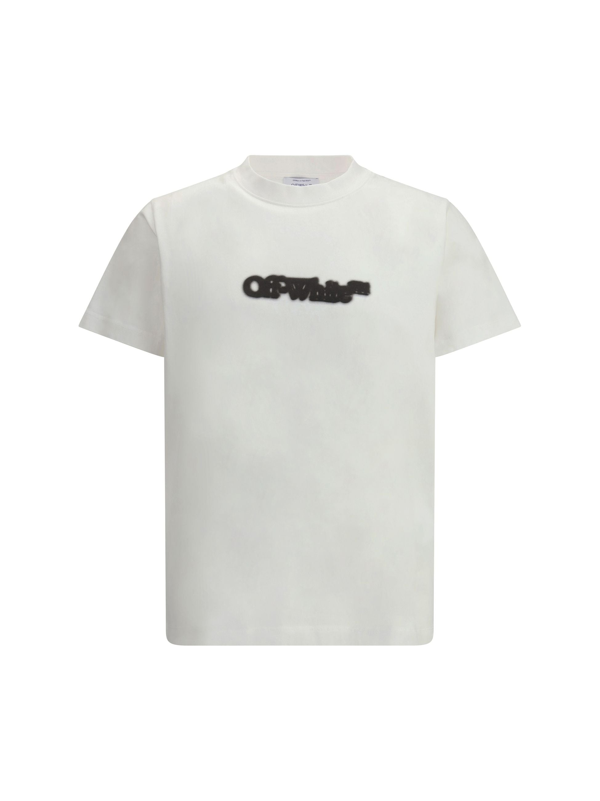 T-Shirt Bianca Logo e Stampa Retro Off-White