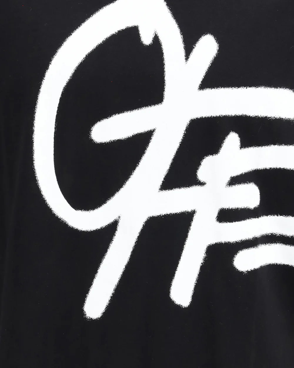 T-Shirt Nera Scritta Grande Off-White