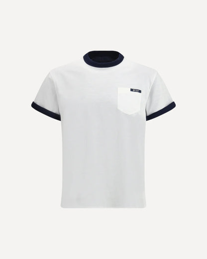 T-Shirt Bianca Reversibile Taschino Prada