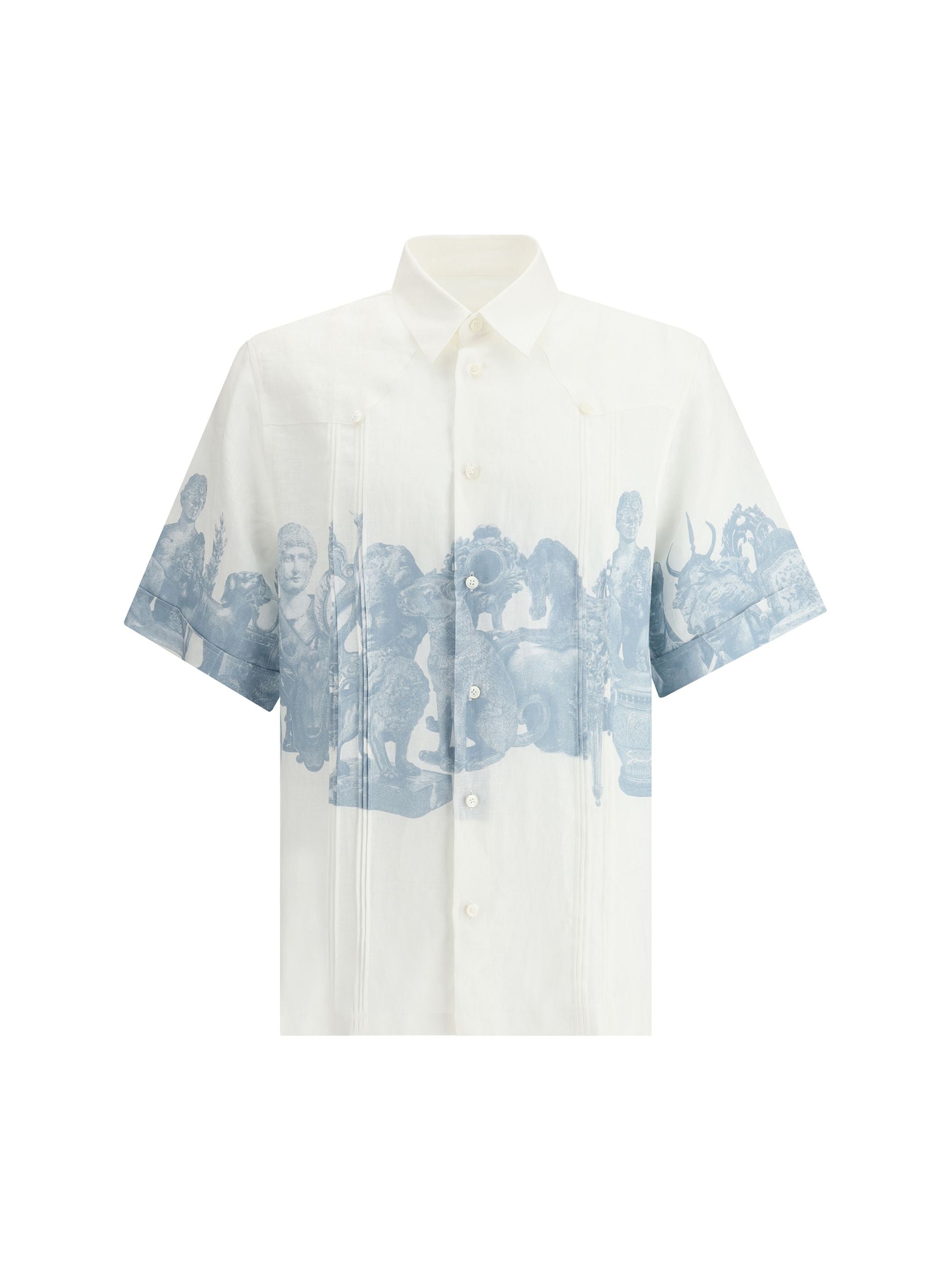 Camicia Bianca con Stampa Givenchy