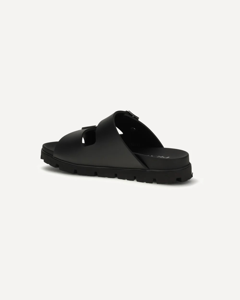 Sandalo Nero in Pelle Prada
