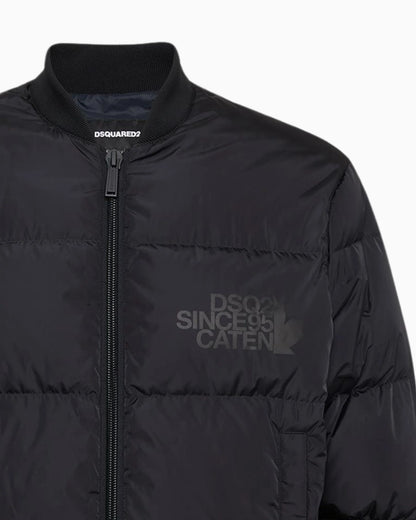 Giubbino Puffer Bomber Nero Dsquared