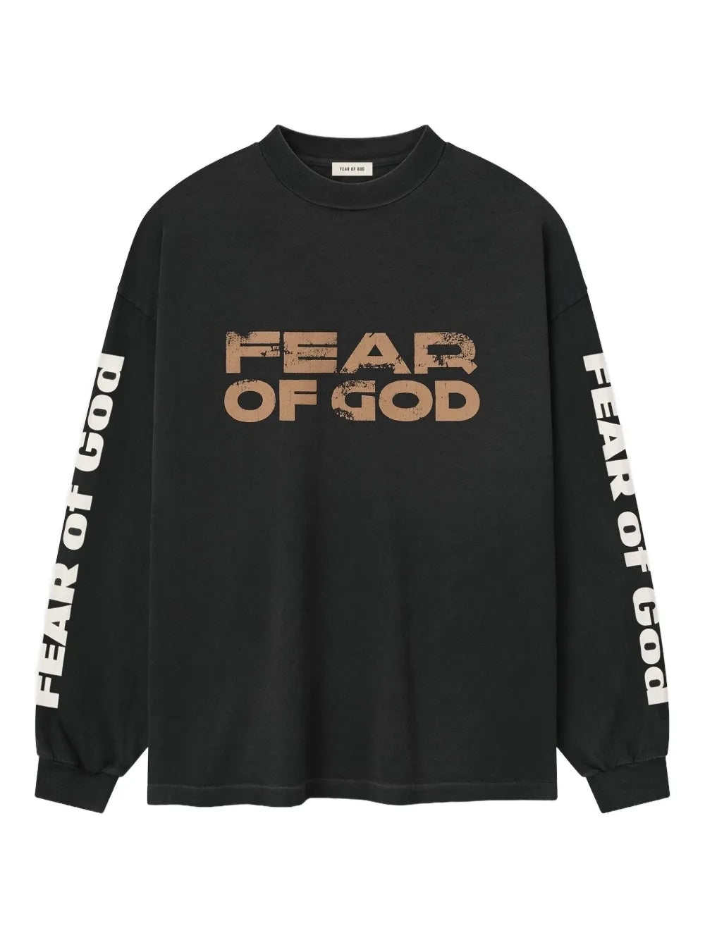 T-Shirt Nera Manica Lunga Fear Of God