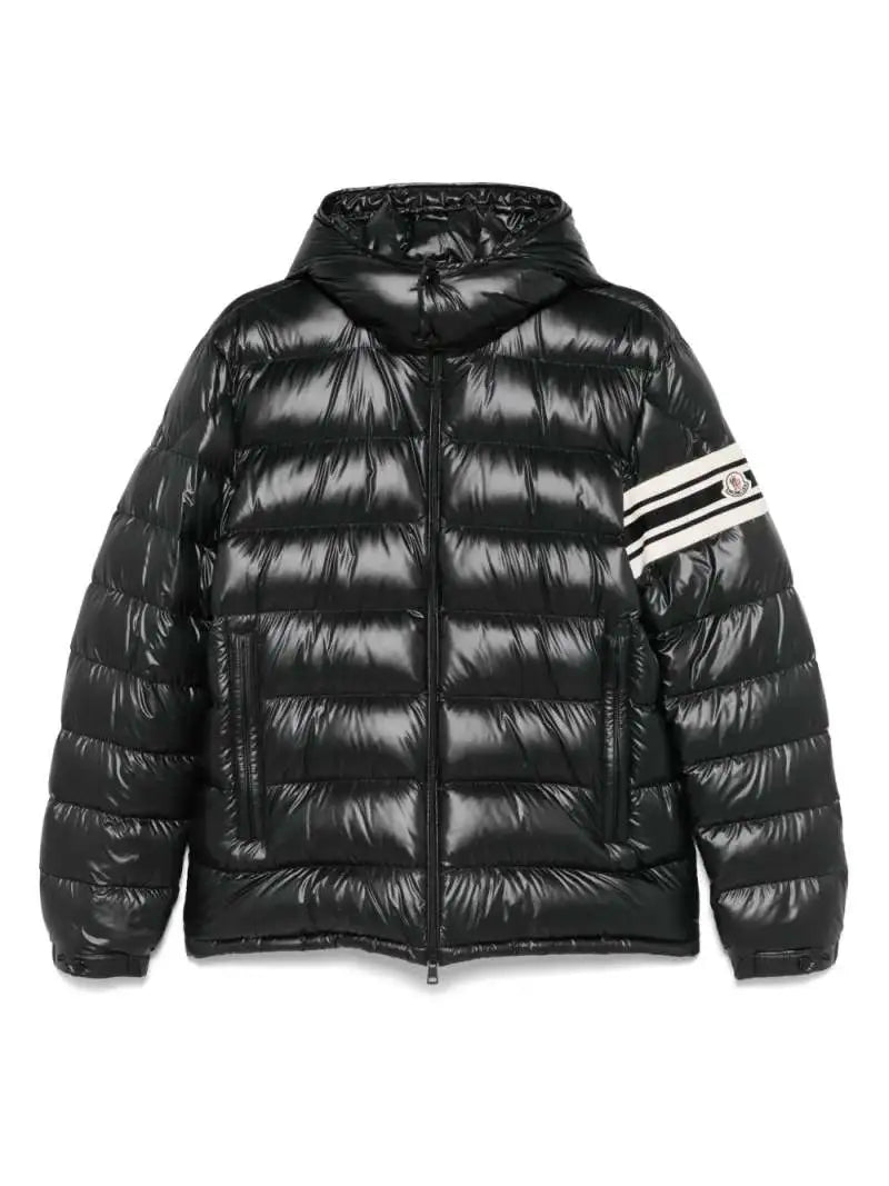 Giubbino Nero Landre Logo Moncler