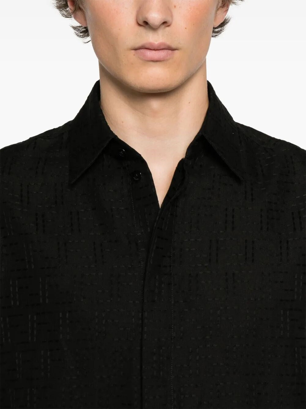 Camicia Logo All Over FF Fendi