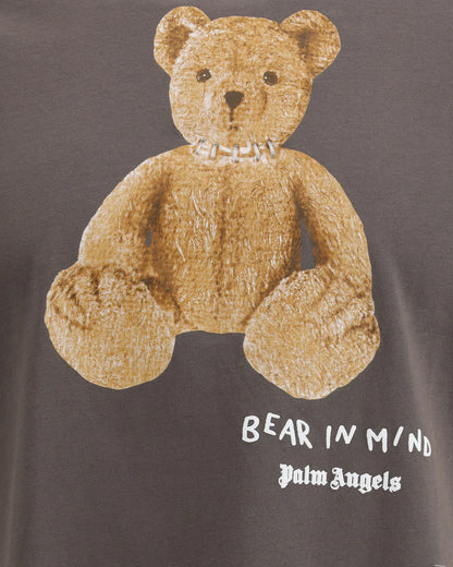 T-Shirt Bear in Mind Marrone Palm Angels