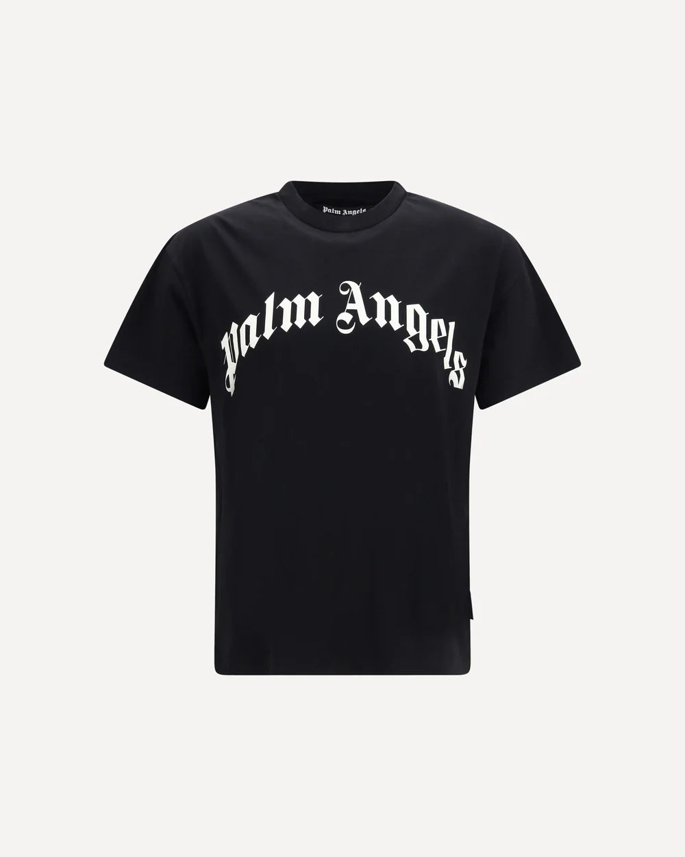 T-Shirt Nera Logo Fronte Palm Angels