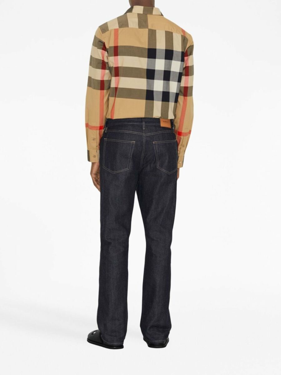 CAMICIA CHECK ALL OVER MANICA LUNGA BURBERRY