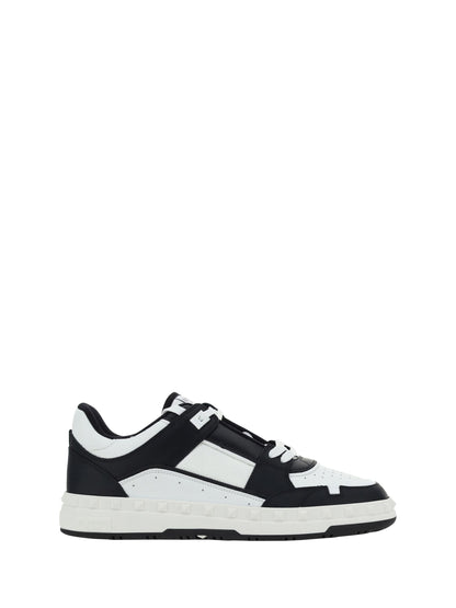Sneakers Bianca e Nera in Pelle Valentino