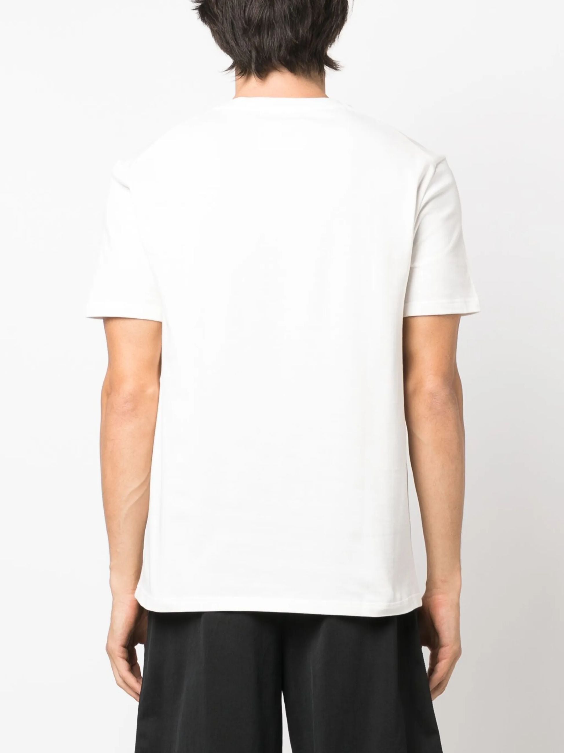 T-Shirt Bianca Logo Scritta Jil Sander