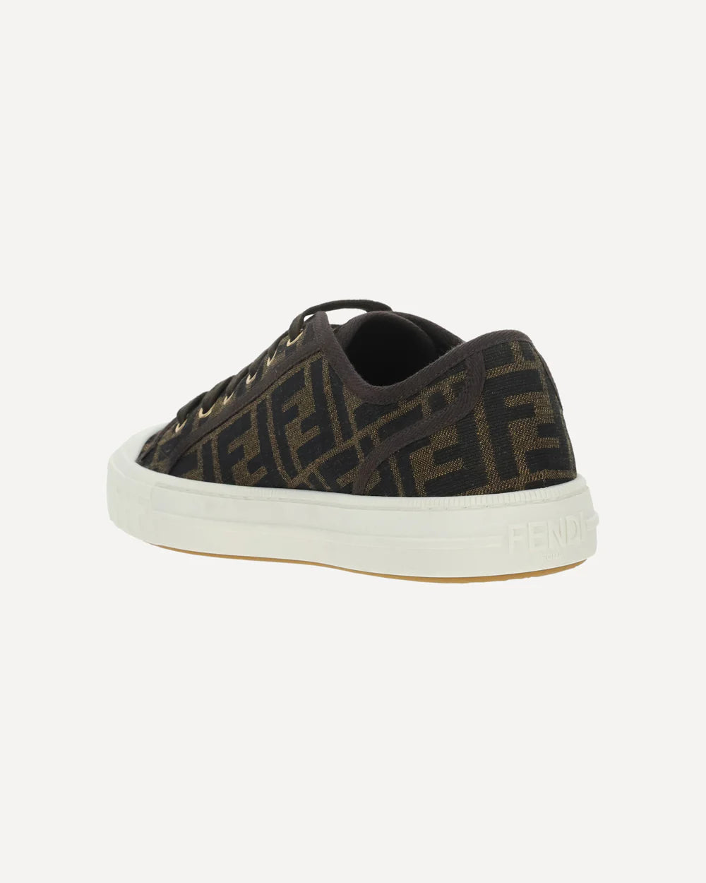 Sneakers Marrone Logo All Over FF Fendi