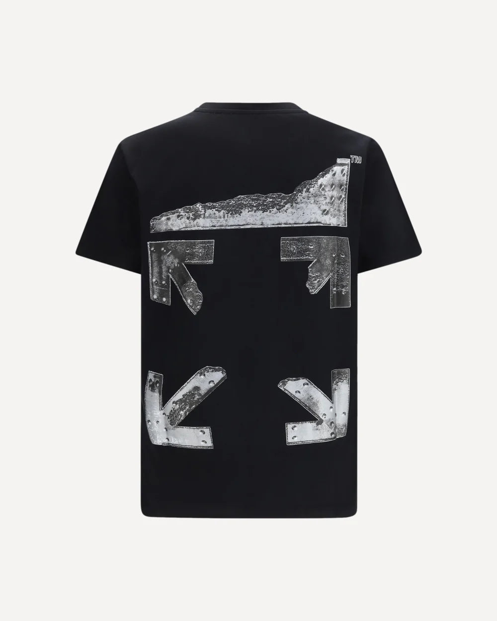 T-Shirt Nera Metal Arrow Off White