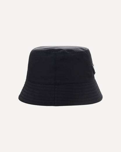 Cappello a Secchiello in Nylon Logo Metallico Prada